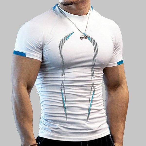 Men's Breathable Fitness Training Quick Dry Sports Short Sleeve T-shirts