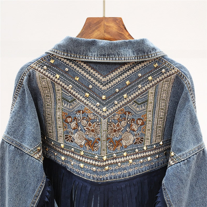 Merilin Western Denim Jacket