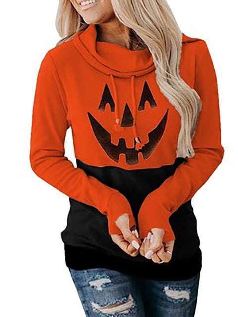 New Women's Knitted Pullover Turtleneck Lace-up Tops