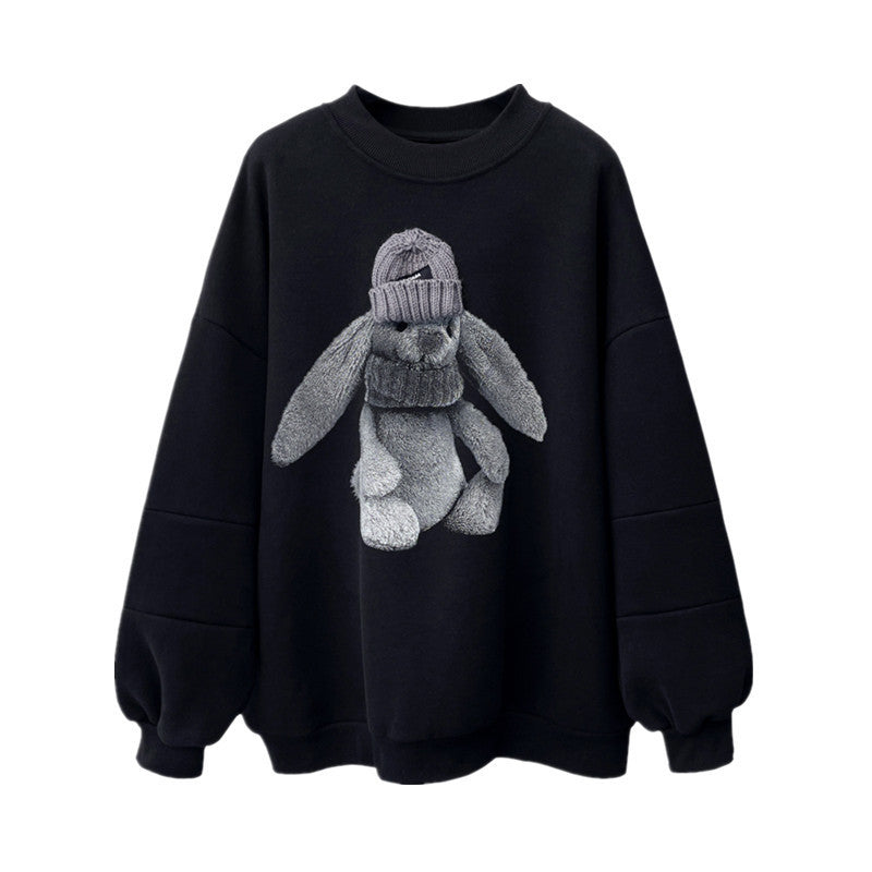 Round Neck Loose Women's Hoodies For Women