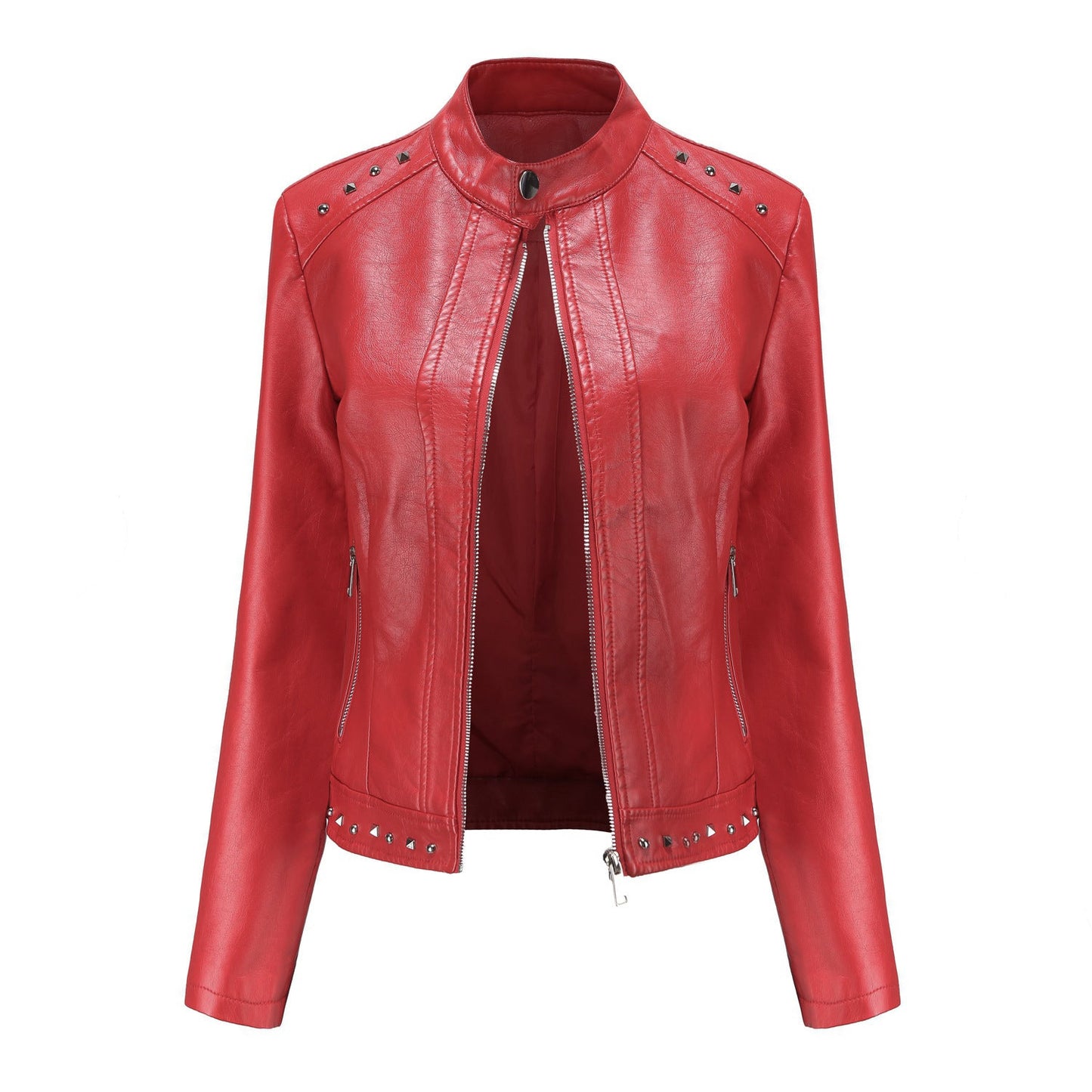 Rivet motorcycle leather jacket
