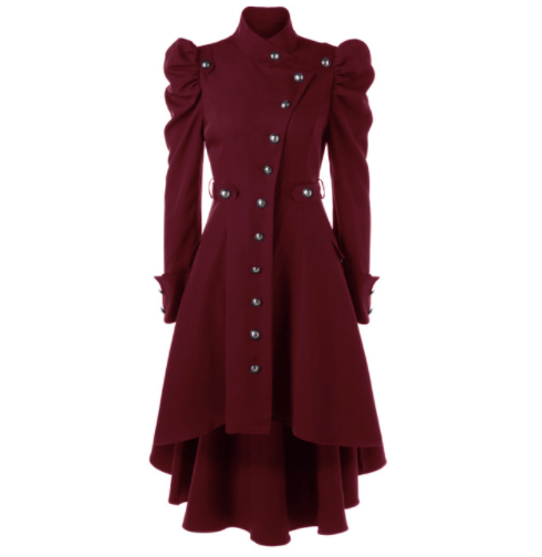 Buttons High Waist Coat