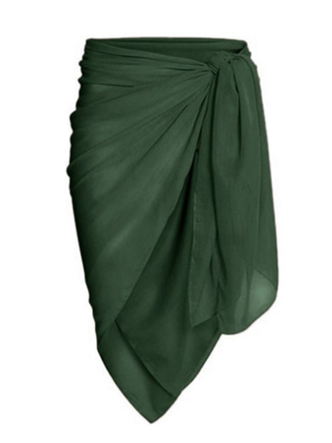 Vintage Print Deep V One Piece Swimsuit Set