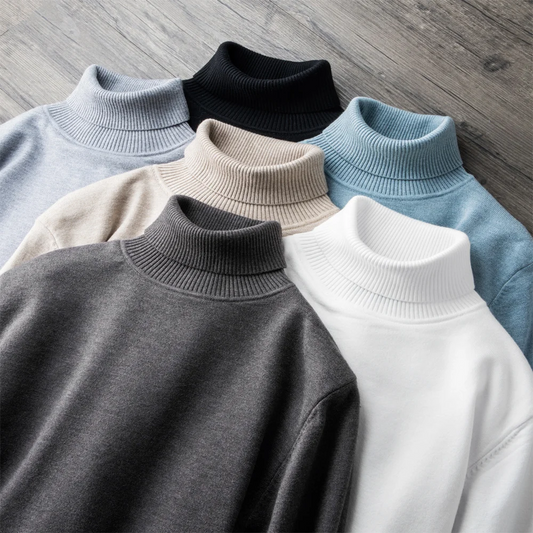 HARLAND NANOSILK MERINO KNIT TURTLENECK