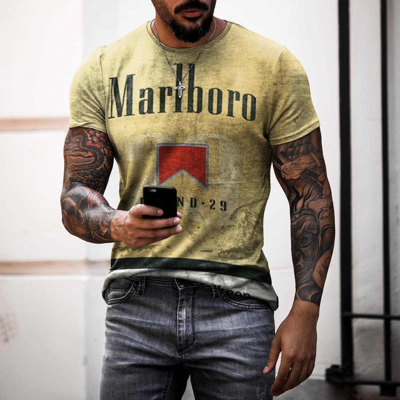 Printed T-Shirt Vintage Nostalgic T-Shirt