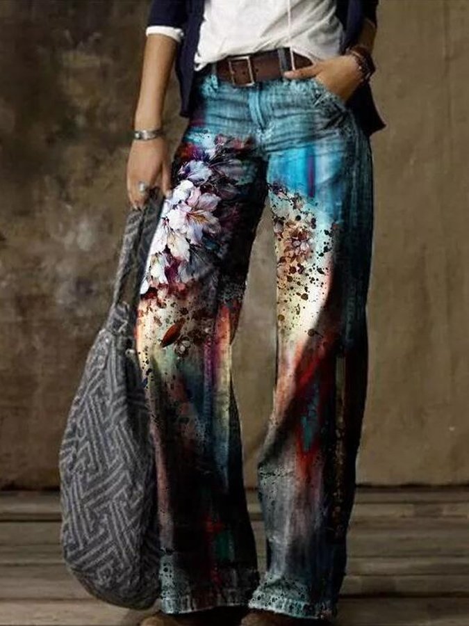 Women's Casual Loose Fashion Printed Pants