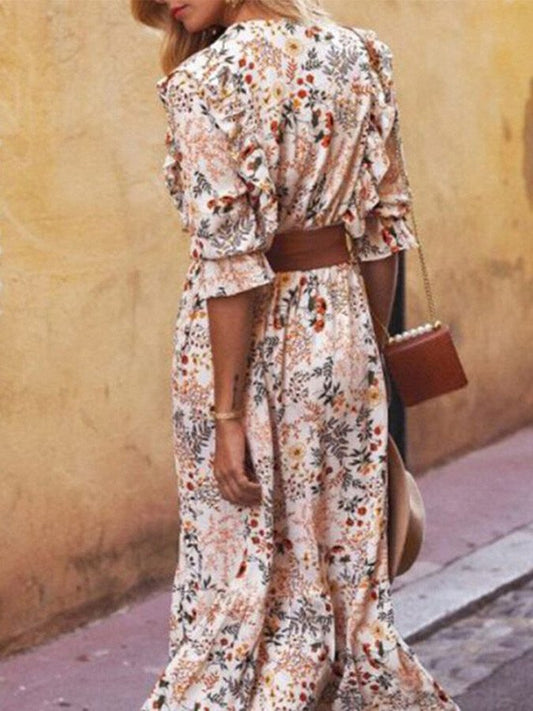 Vintage V-Neck Dress