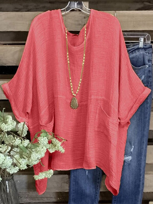 Solid Color Casual Loose T-Shirt
