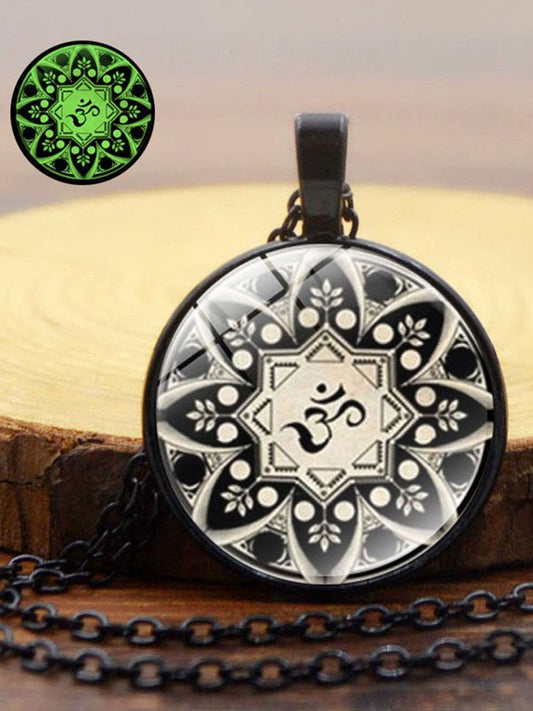 Mandala Yoga Time Gemstone Necklace