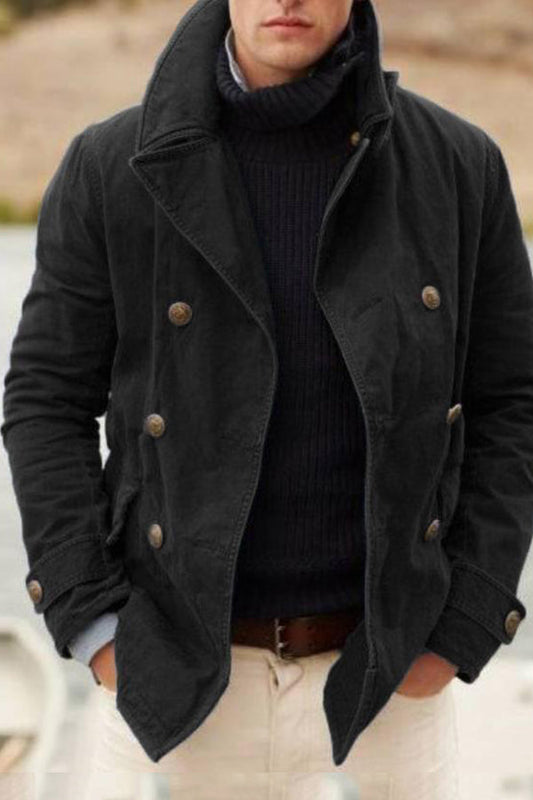 Lapel Casual Buttoned Jacket
