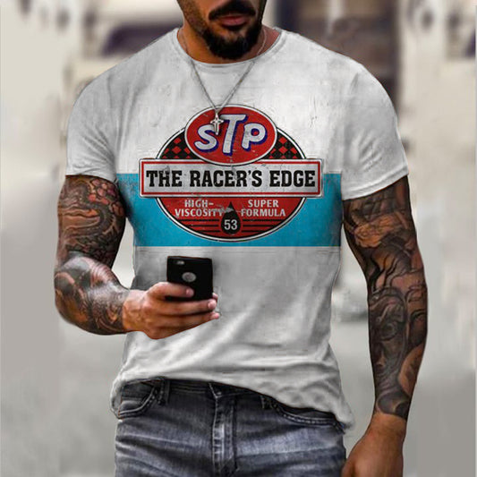 Vintage Motor oil logo print T-shirt