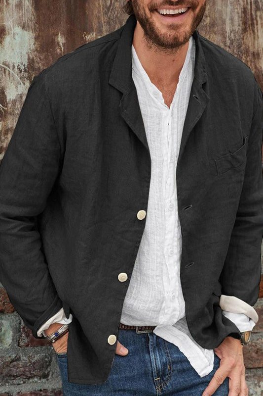 Cotton and Linen Suit Jacket