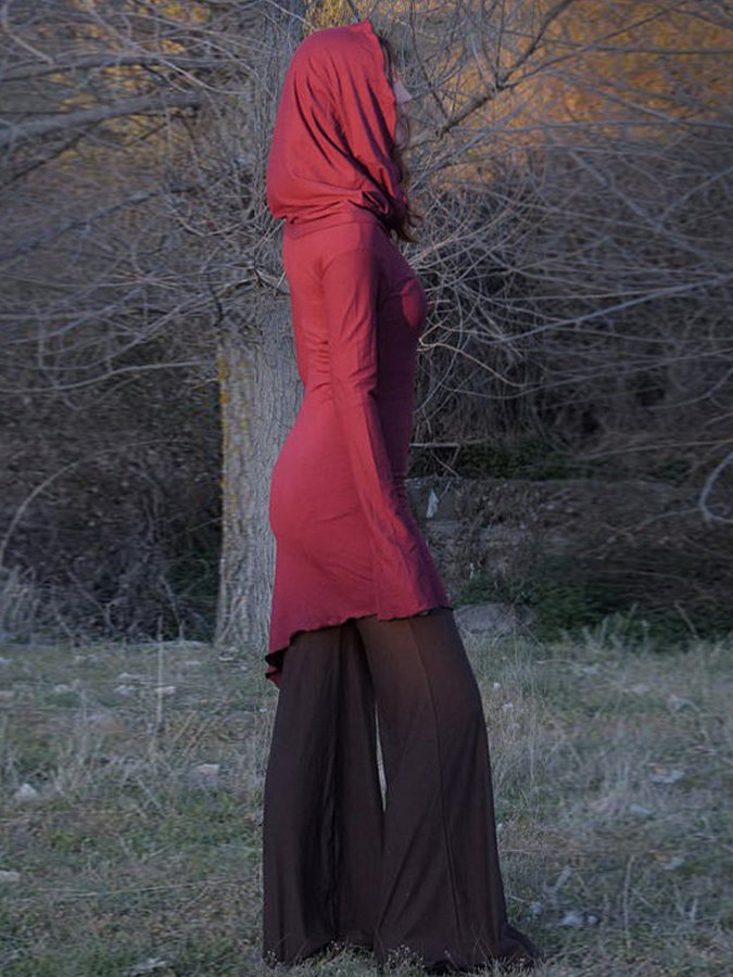 Vintage Tribal Print Long Sleeve Hoodie