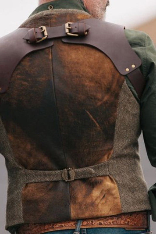 Fashionable Solid Color Open Pocket Vest