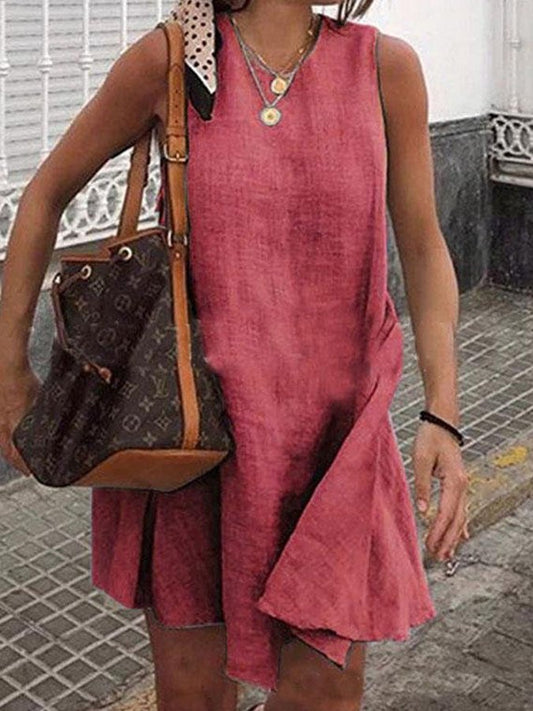 Solid Holiday Mini Dress