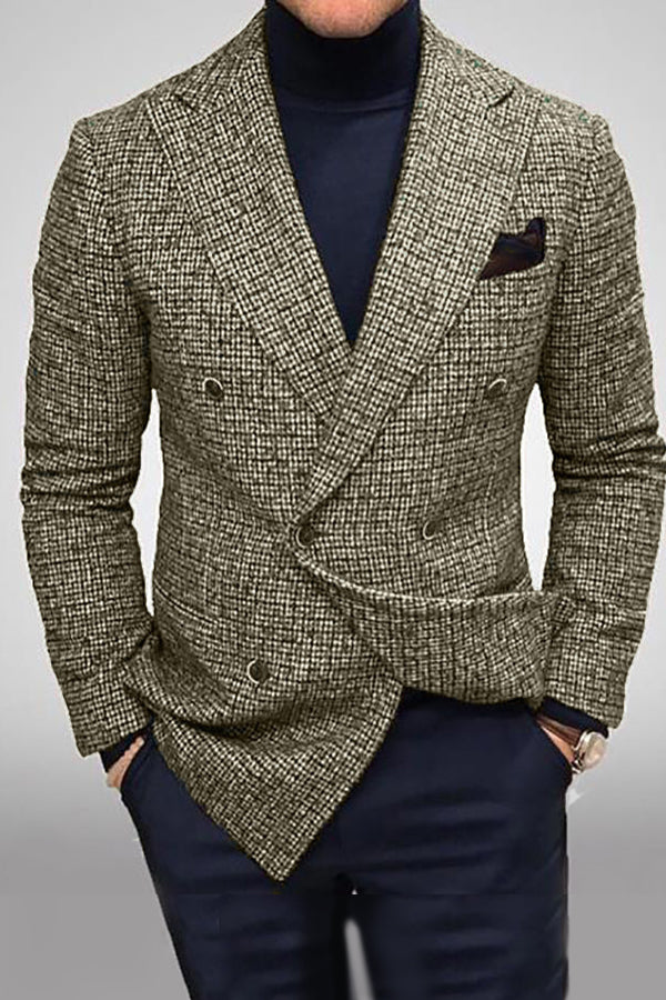 New Plaid Business Casual Jacket Men