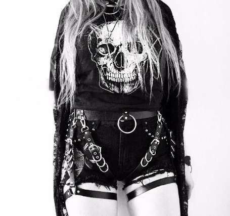 Body Punk Goth Lingerie Belt