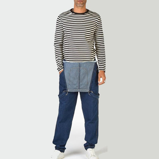 Men's Casual Vintage Denim Overalls 10222895Y