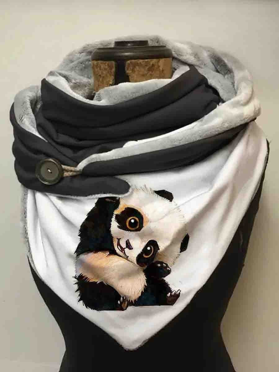 Women's Panda Art Casual Wrap Scarf