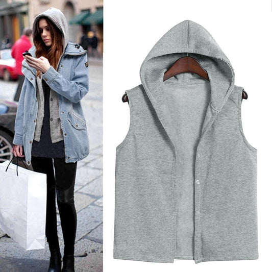 Women's Patchwork Hooded Denim Jacket For Winter