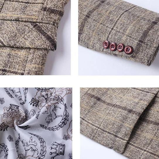 Gentlemen's Plaid Blazer