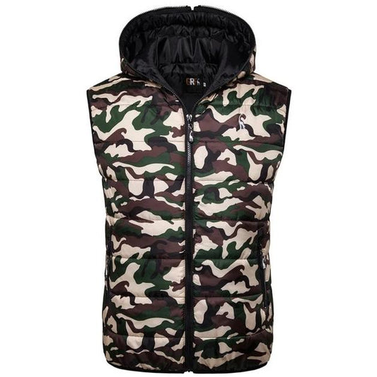 2021 HOODED SLEEVELESS PUFFER
