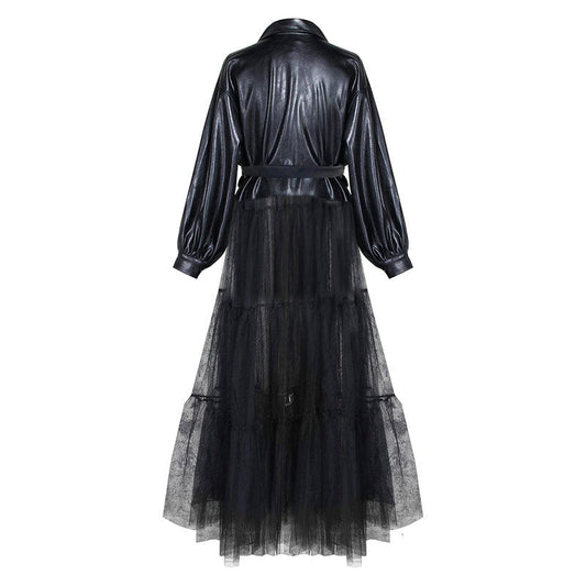 Quentina Flare Leather Jacket