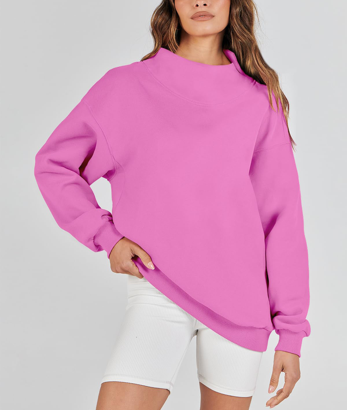 Women's Oversized Turtleneck Sweatshirt（Buy 2 Free Shipping）