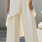 Asymmetric Layered Sleeveless Top & Wide-Leg Pants Set