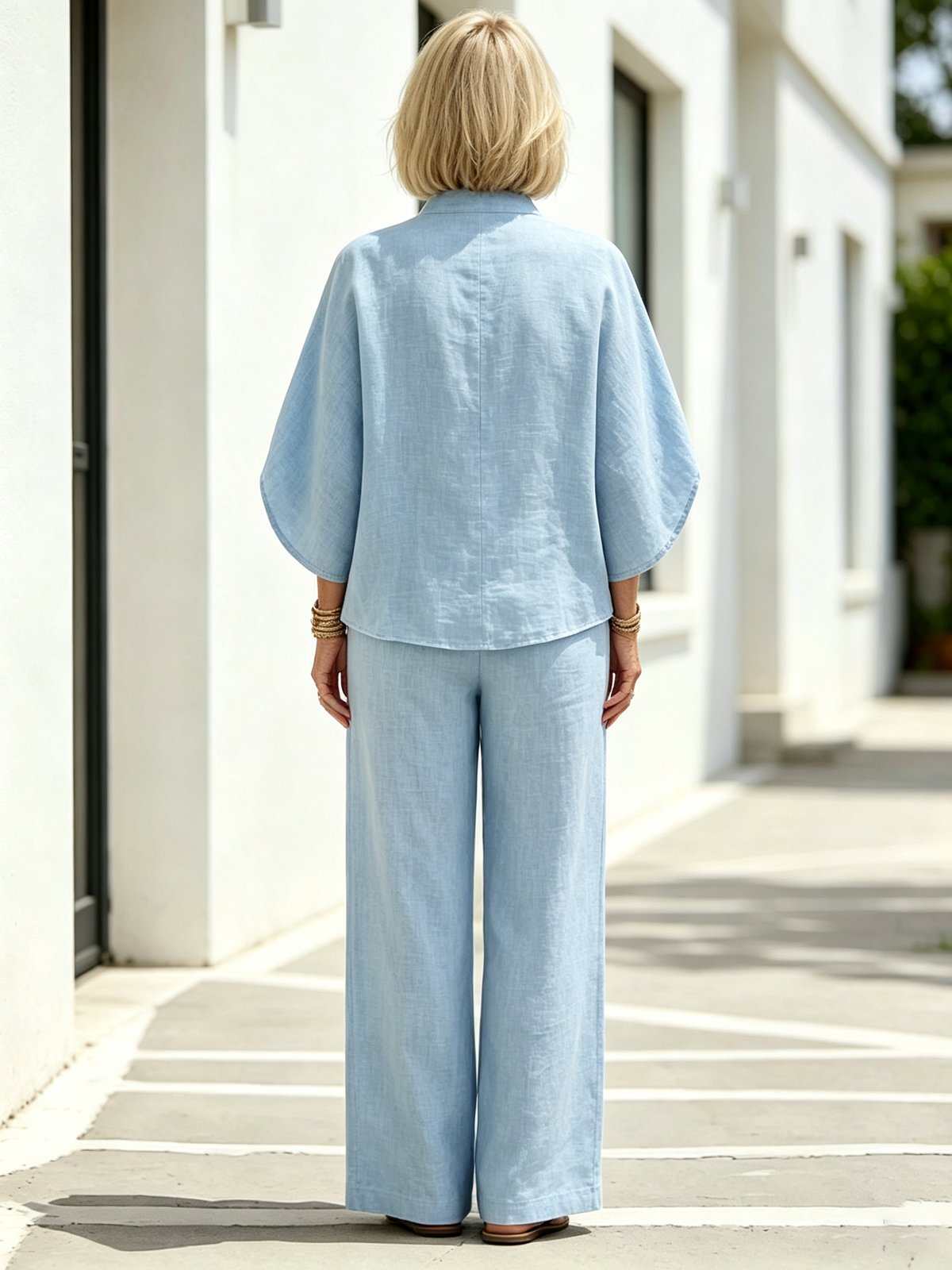 2Pcs Shirt Set Casual Urban Suit Women's Clothing