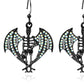 Halloween Bat Skull Hand Spooky Dangles Earrings