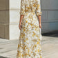 Floral Printed Chiffon Shirt Dress