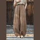 Ramie Cotton Linen Pants Tie-dye Design Trousers Loose Zen Yoga Women's Pants with Pockets
