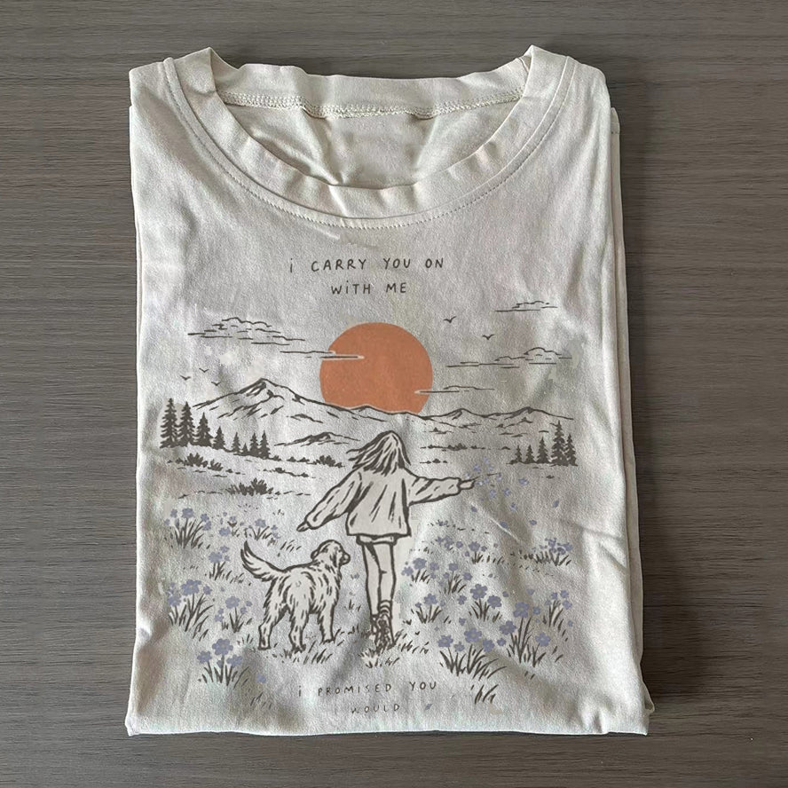I Carry You On With Me I Promised You I Would Lyrics Tee
