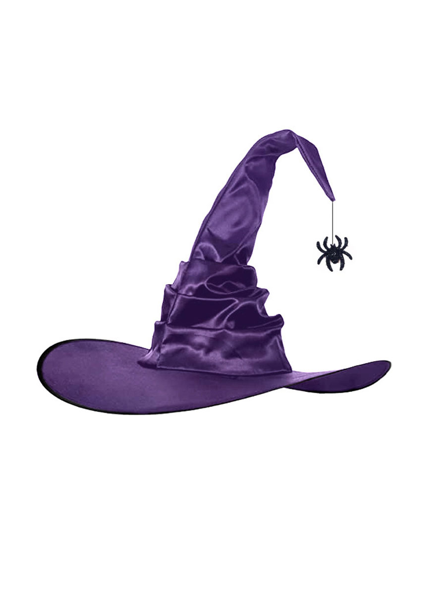 Halloween Gothic Dark Party Ruffled Witch Hat