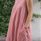 Women'S Loose Plaid Pocket Sleeveless Dress