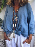 Women's Casual V Neck Shirt