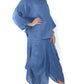 Women'S Casual Round Neck Solid Color Loose Skirt Two-Piece Set
