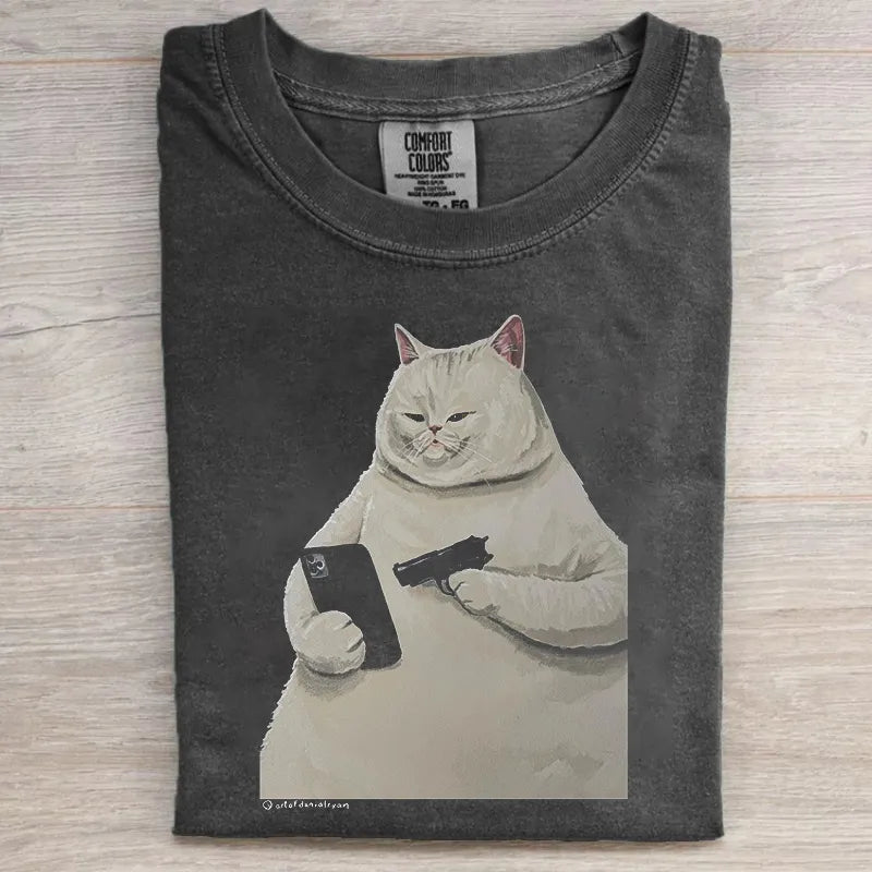 Online Discourse Cat T-shirt