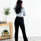 Mid Rise Button Fly Bootcut Jeans (Buy 2 Free Shipping)
