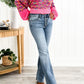 Mid Rise Button Fly Bootcut Jeans (Buy 2 Free Shipping)