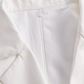 White Pleated Mini Shirt Dress