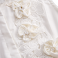 Sleeveless Shirt with 3D Floral Appliqué