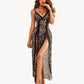 Lace Mesh Side Split Nightgowns