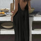 💃LAST DAY SAEL 49% OFF!!✨Women's Solid Color Backless Cami Dress💕 💃