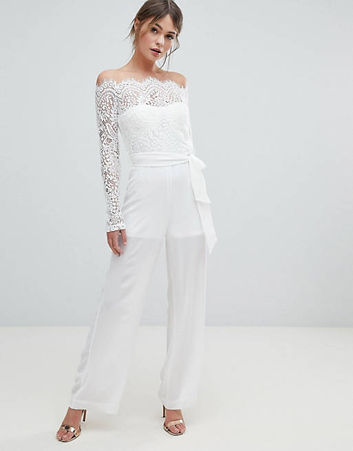 A LITTLE LACE ON TOP JUMPSUIT