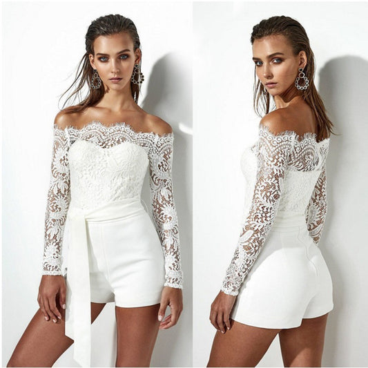 LESSIE - LACE TOP 1 PIECE SUIT