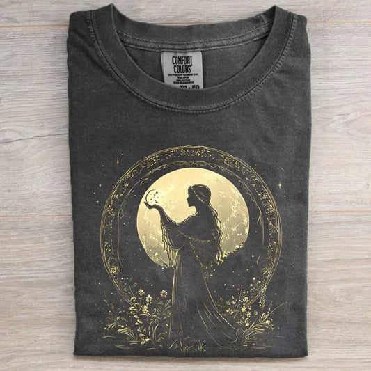 Vintage Moon Goddess Celestial T-shirt