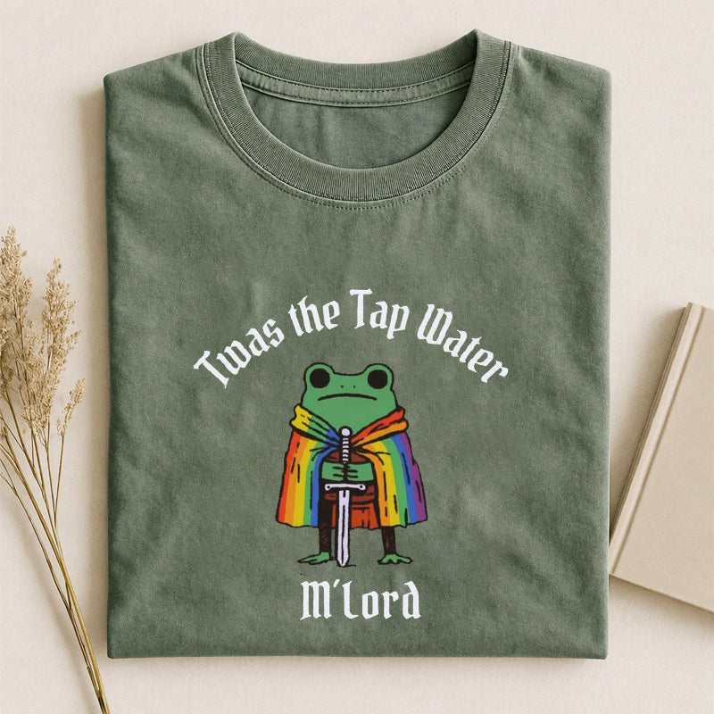Twas the Tap Water Funny Frog LGBTQ Pride T-shirt