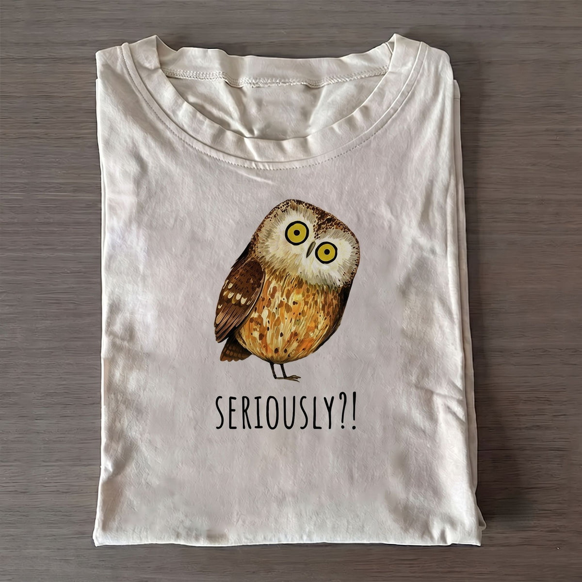 Seriously Confused Owl Meme Art Classic T-shirt